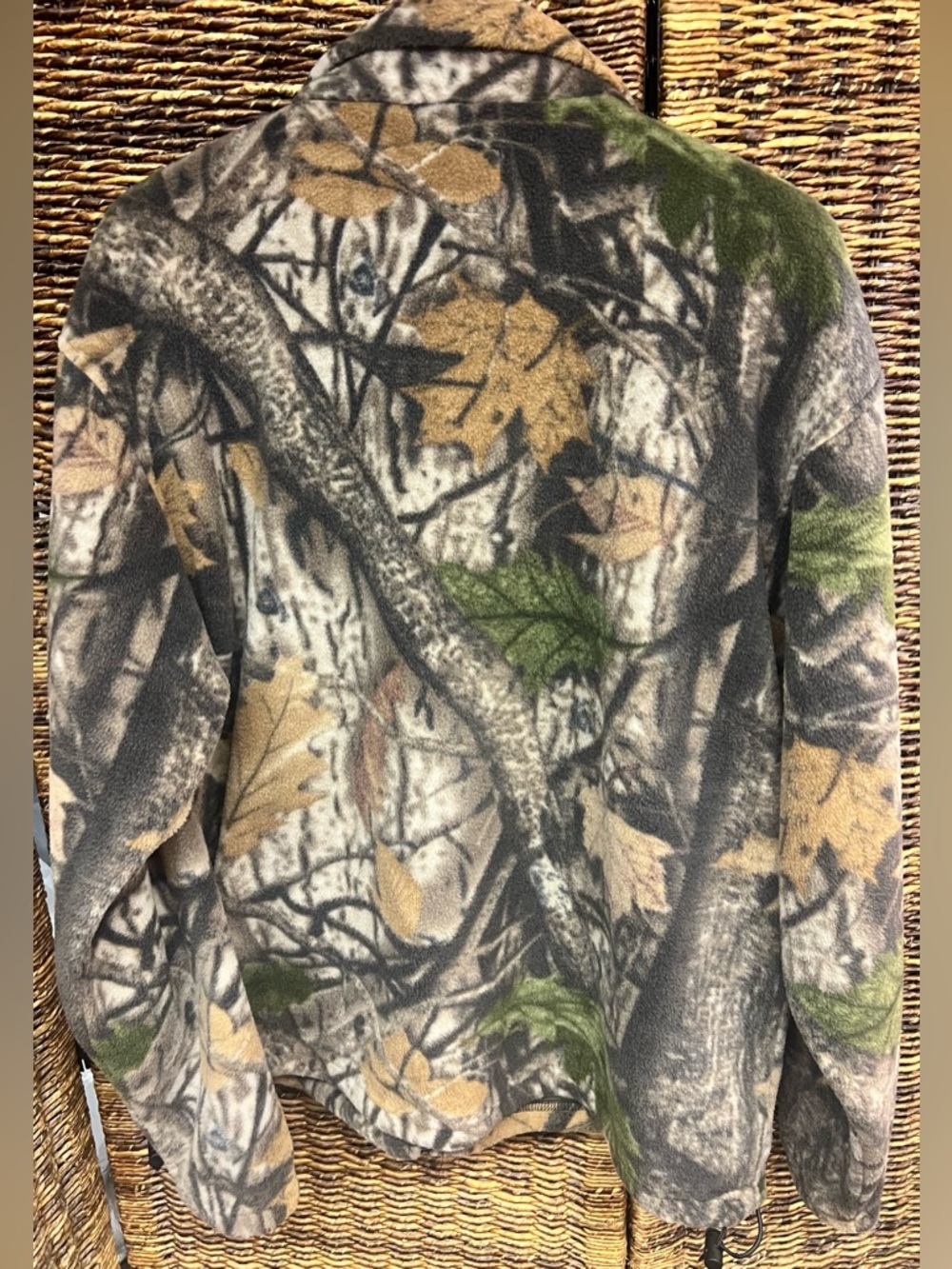 Big Bill Full-Zip Camo Fleece Jacket - Green/Tan/Gray - Picture 2 of 7